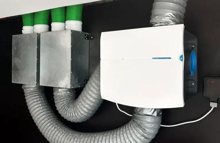 Mechanical ventilation system neatly installed in an MVIVO home